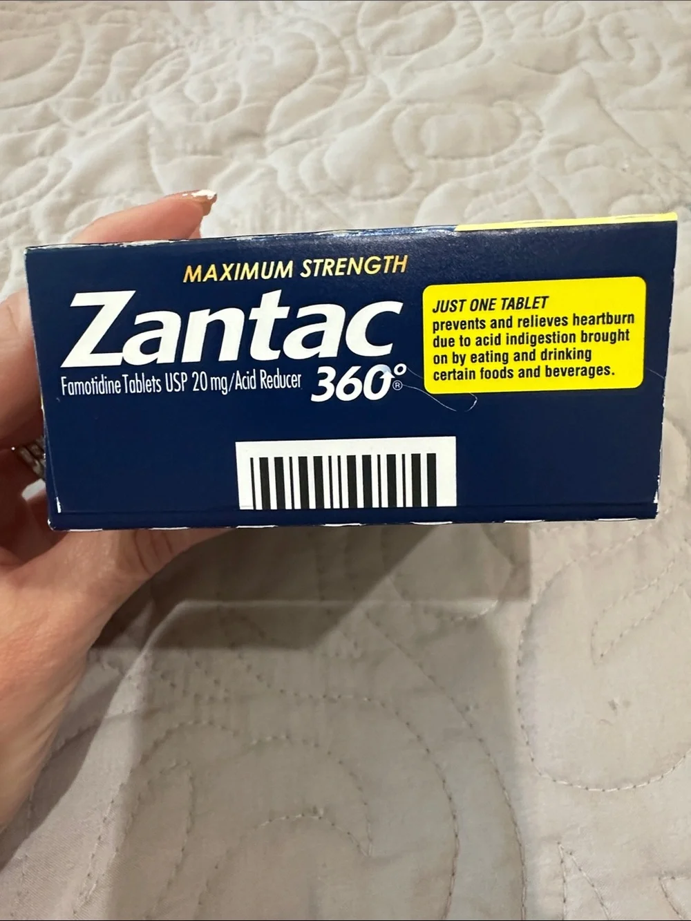 Zantac 360 Maximum Strength Heartburn Relief Tablets - Gold & Blue